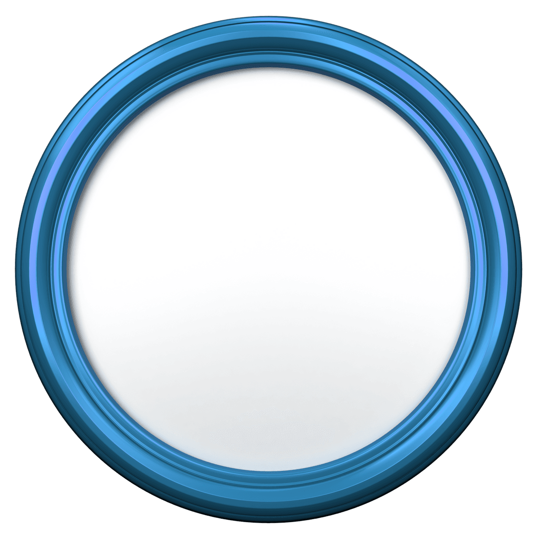 Clean White Badge on Transparent Background for Branding Design