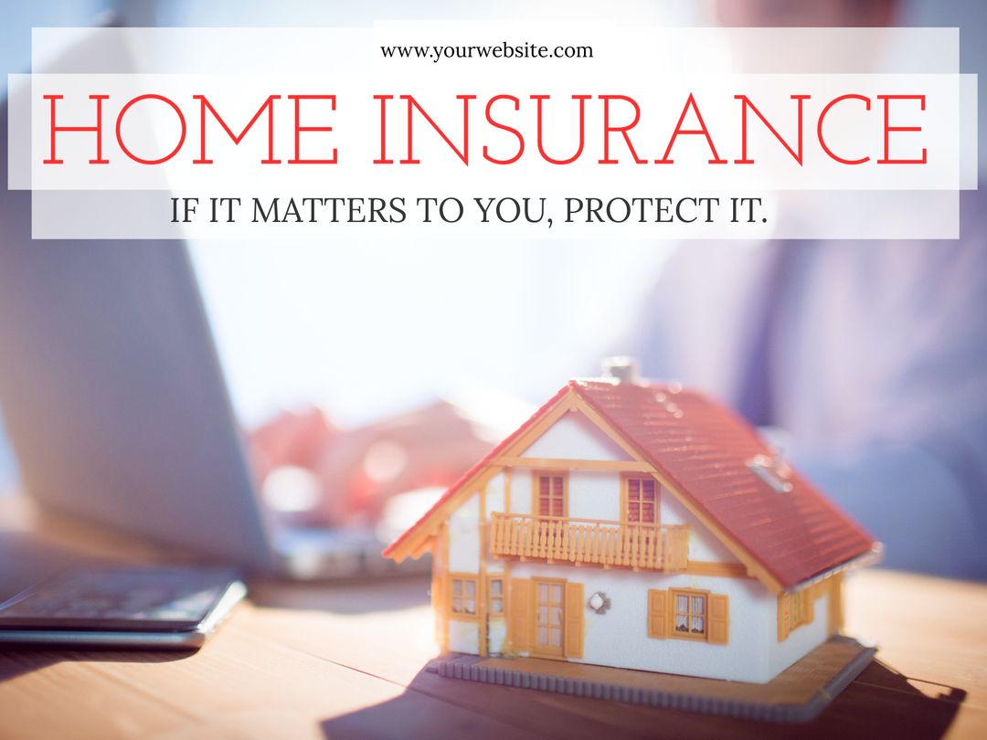 Miniature House Model Symbolizing Home Insurance Protection