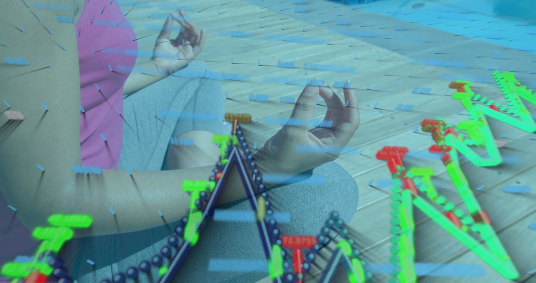 Meditation and Technology Integration Concept Art