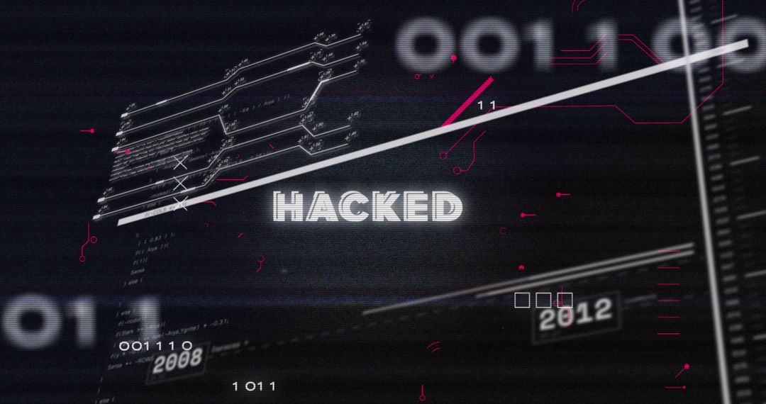 Digital Hacking Concept with Futuristic Design Elements