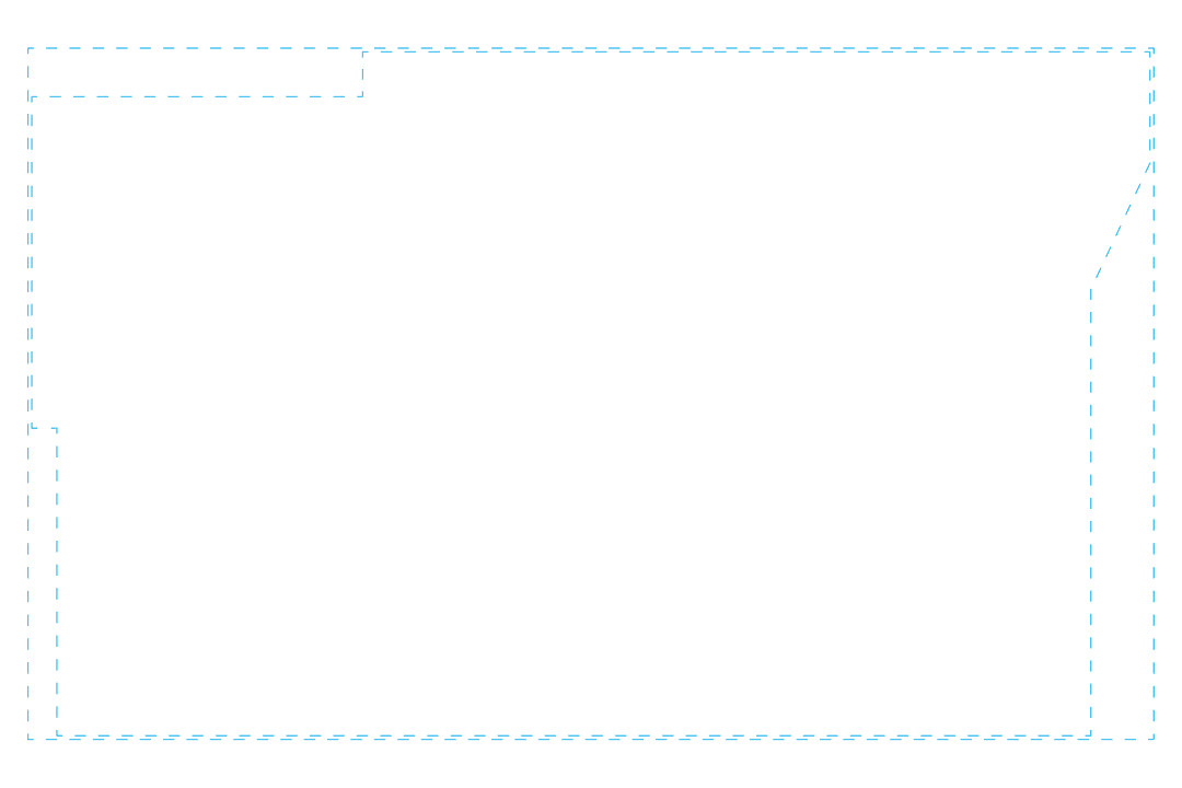 Blue Geometric Pattern on Transparent Background for Shapes and Designs