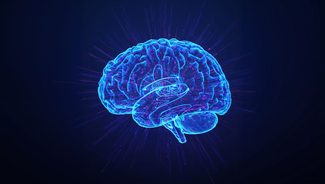 Holographic 3D Brain Model in Innovative Sci-Fi Environment