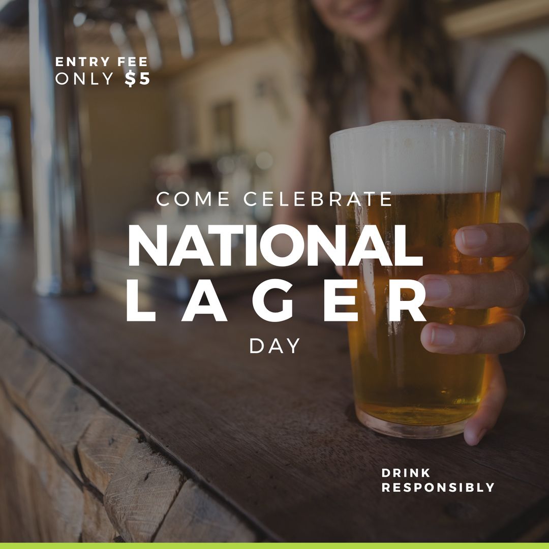 Celebrating National Lager Day with Beer at Pub