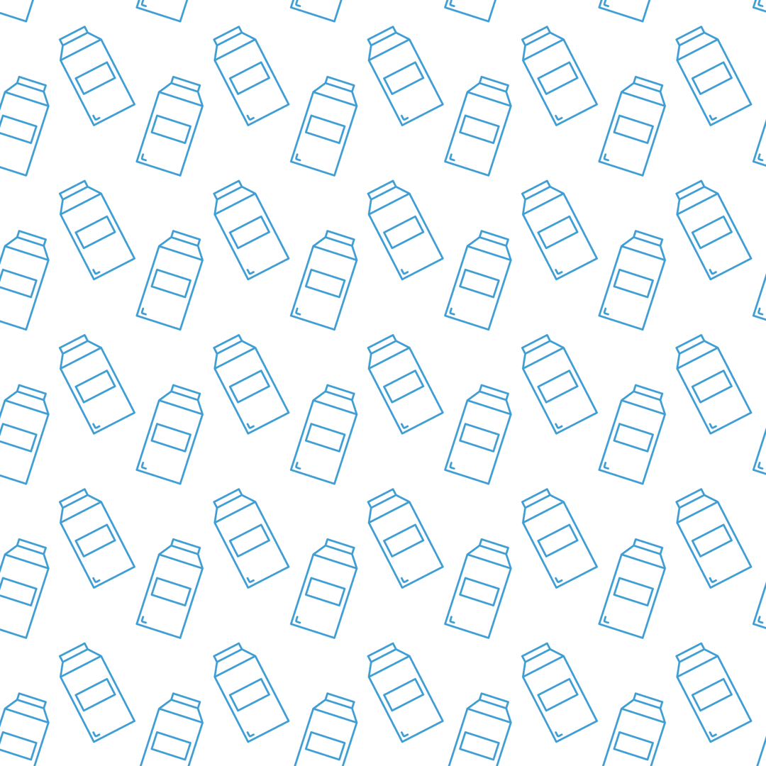 Transparent Repeating Blue Bottle Pattern Design