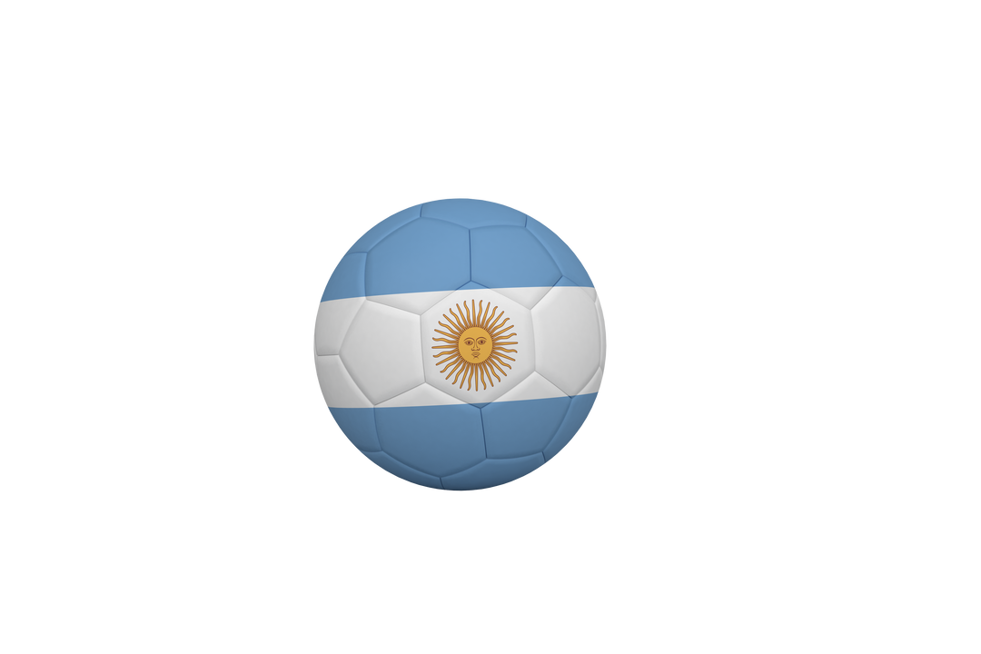 Transparent Football with Argentina Flag for Sports and Patriotism - Download Free Stock Images Pikwizard.com