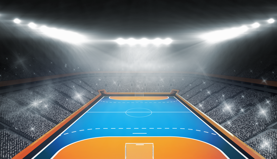 Transparent Digital Illustration of Blue and Orange Field in Stadium - Download Free Stock Images Pikwizard.com