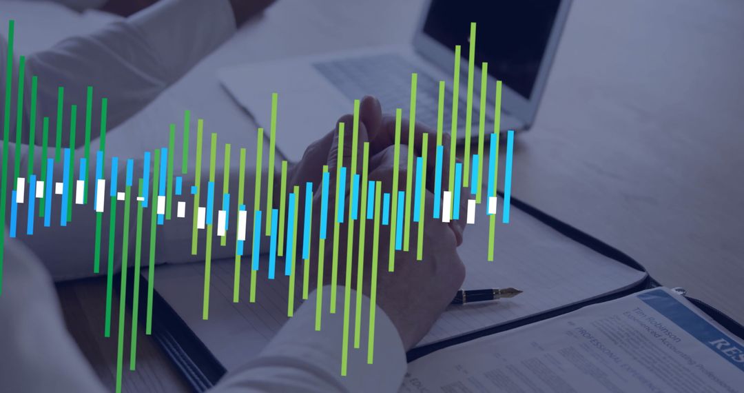 Financial Graph Overlay with Business Meeting Collaboration
