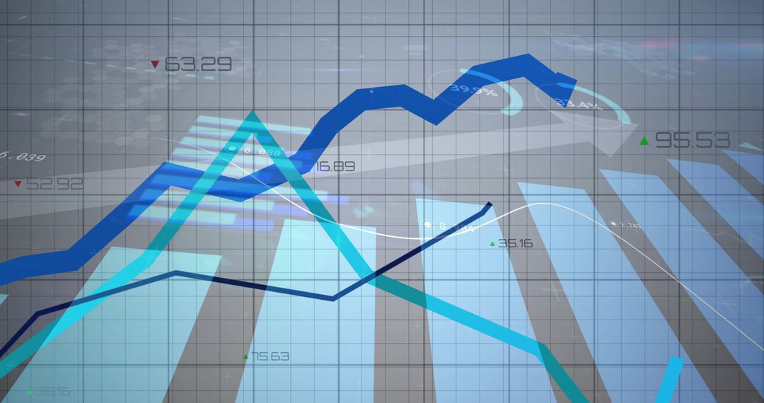 Dynamic Financial Growth Trends with Analytics Visualization