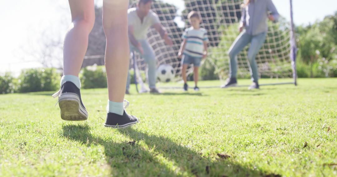 Children Playing Soccer in Sunny Field, Emphasizing Active Play - Free Images, Stock Photos and Pictures on Pikwizard.com