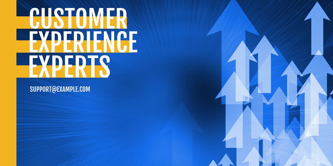 Professional Services Growth Concept with Arrows and Text Overlay