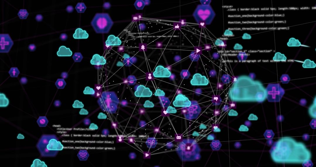 Global Digital Interface with Cloud Computing Network - Free Images, Stock Photos and Pictures on Pikwizard.com