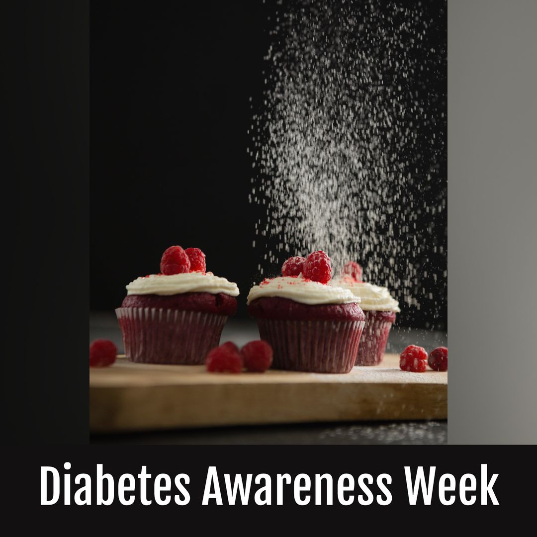 Sugar Exploding Over Cupcakes for Diabetes Awareness
