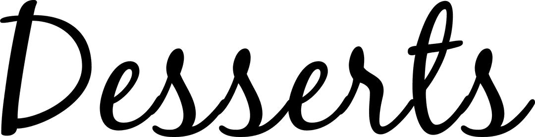 Stylish Transparent Desserts Text for Food Content