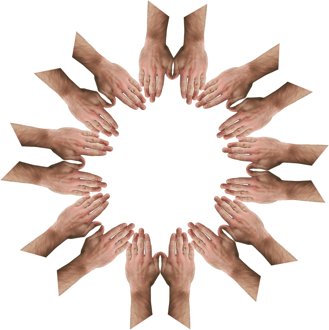 Unity Circle of Hands with Transparent Background - Download Free Stock Images Pikwizard.com