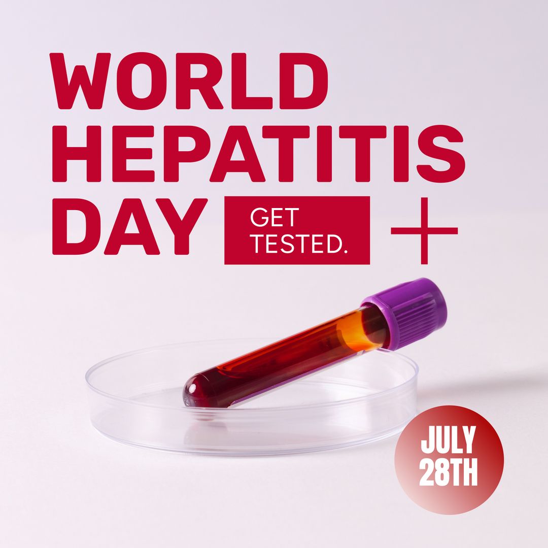 World Hepatitis Day Blood Test Awareness Concept