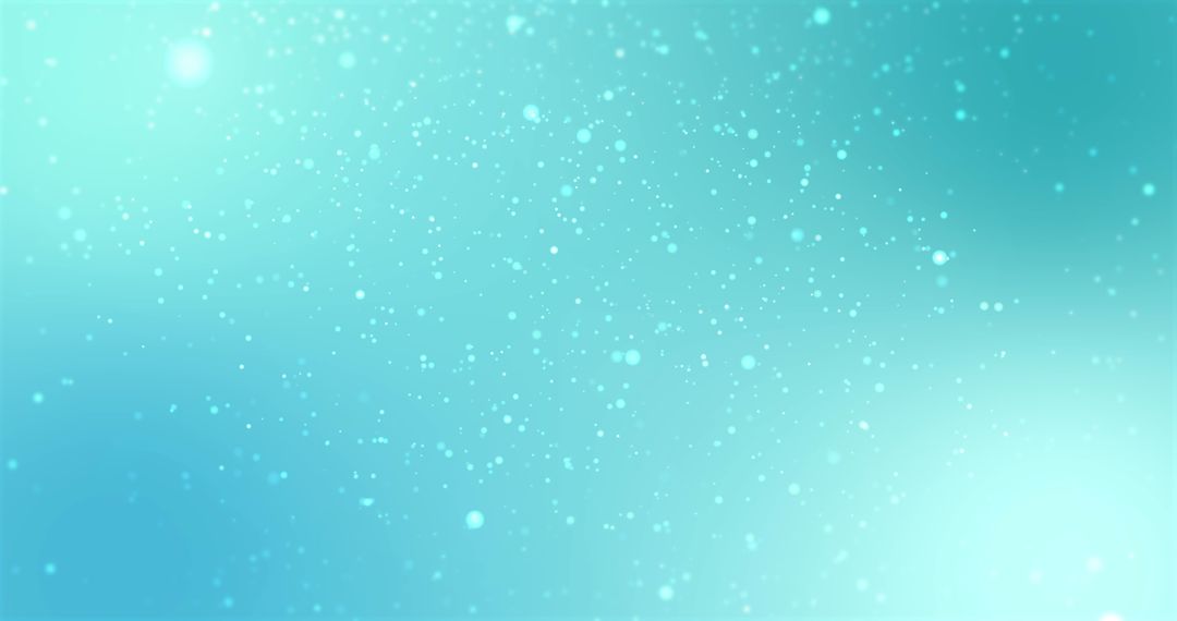 Falling Snowflakes on Turquoise Background for Winter Party Design