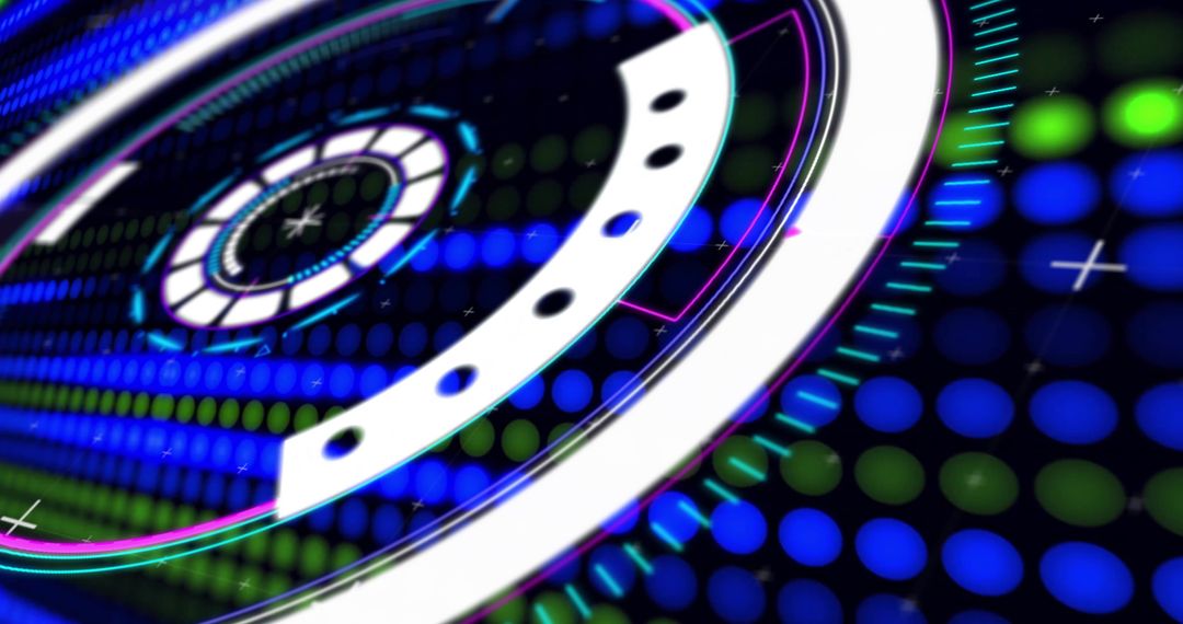 Futuristic Digital Interface with Network of Connections