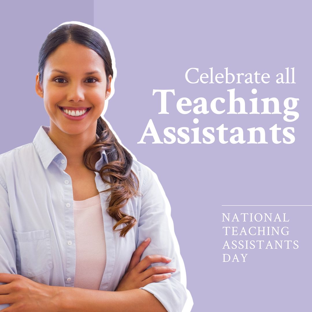 Celebrating Teaching Assistants with Smiling Young Woman
