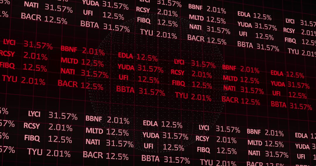 Global Trading Board with Digital Technology Overlay
