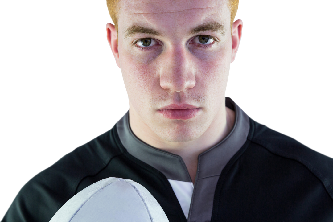 Rugby Player Holding Ball Against Transparent Background - Download Free Stock Images Pikwizard.com