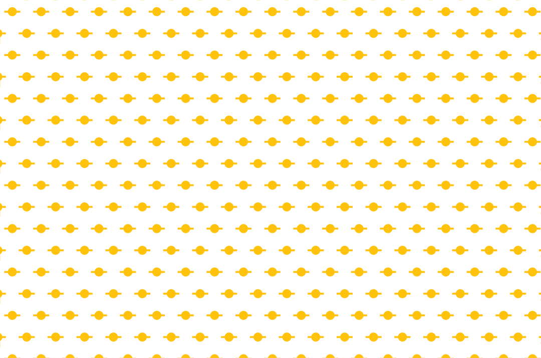Yellow Ribbon Banners Pattern on Transparent Background