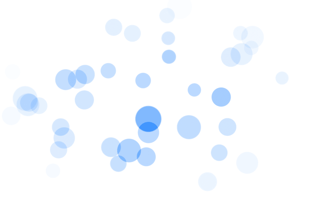 Blue Spot Patterns on Transparent Background