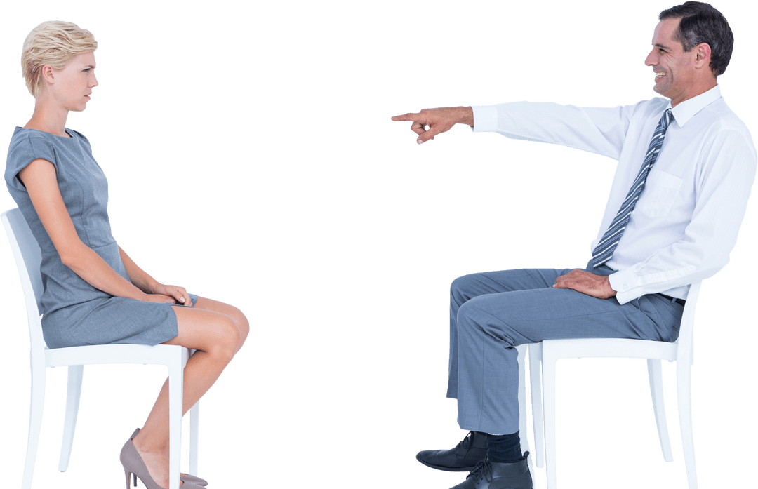 Transparent Business Discussion with Pointing Gesture
