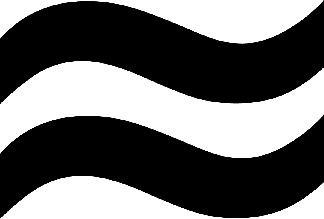 Abstract Black Shapes on Transparent Background Concept