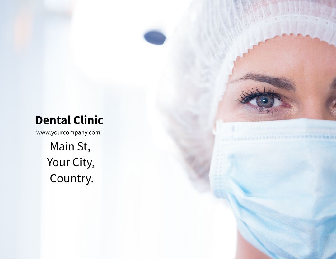 Dentist in mask boosts trust for clinic ads and profiles. - Download Free Stock Templates Pikwizard.com