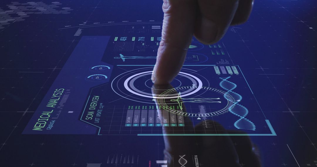 Interactive Medical Data Screen With Human Touch Interface