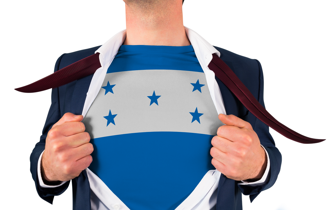 Businessman Unveiling Superhero Honduras Flag Transparent Background - Download Free Stock Images Pikwizard.com