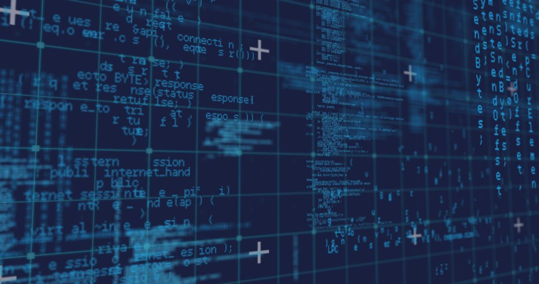 data processing on digital grid background with code display - Free Images, Stock Photos and Pictures on Pikwizard.com
