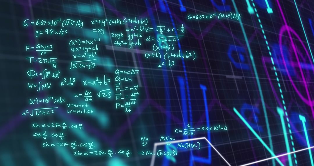 Complex Mathematical Formulae Overlay on Digital Grid