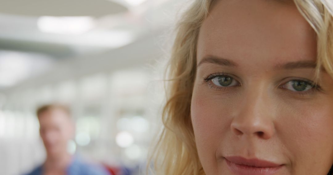 Close-up Portrait of Confident Young Woman with Blurred Background - Free Images, Stock Photos and Pictures on Pikwizard.com