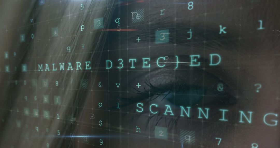 Woman Analyzing Cybersecurity Threat Through Screen Interface