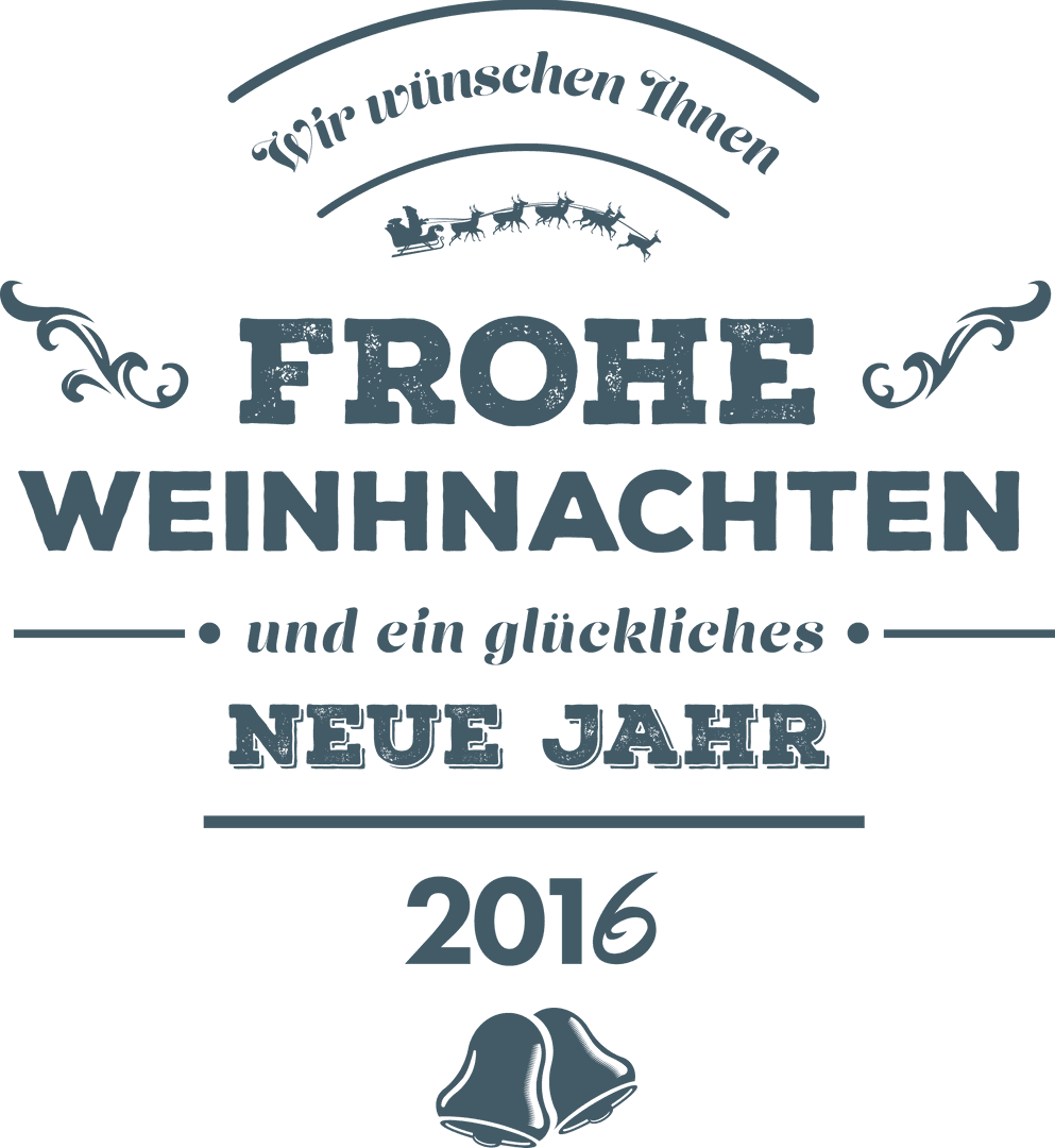 Frohe Weihnachten Text on Transparent Background 2016