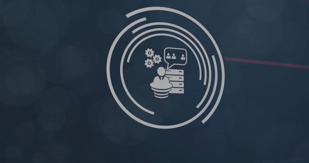 Digital Business and Data Processing Concept Background