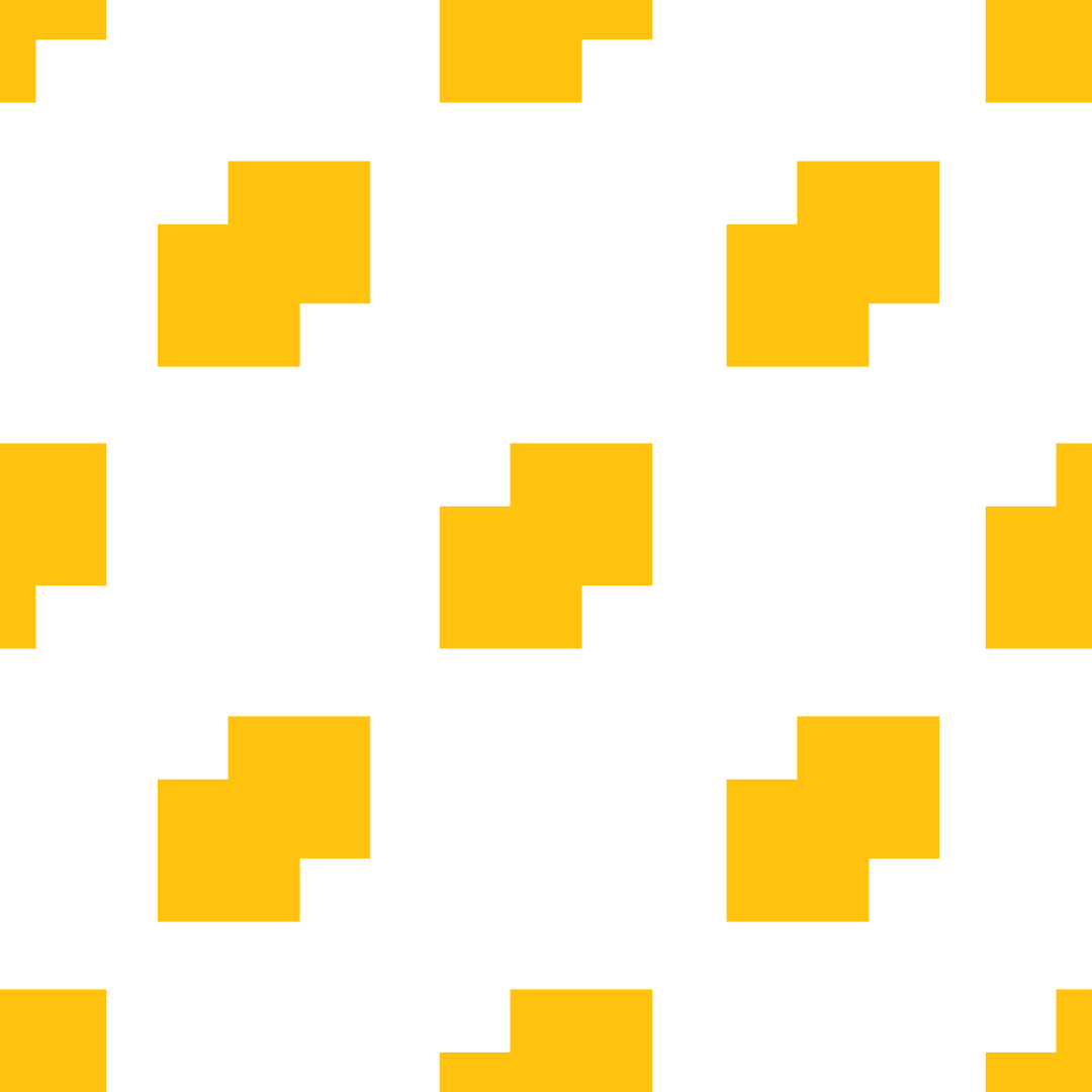 Geometric Yellow Shapes on Transparent Background Pattern