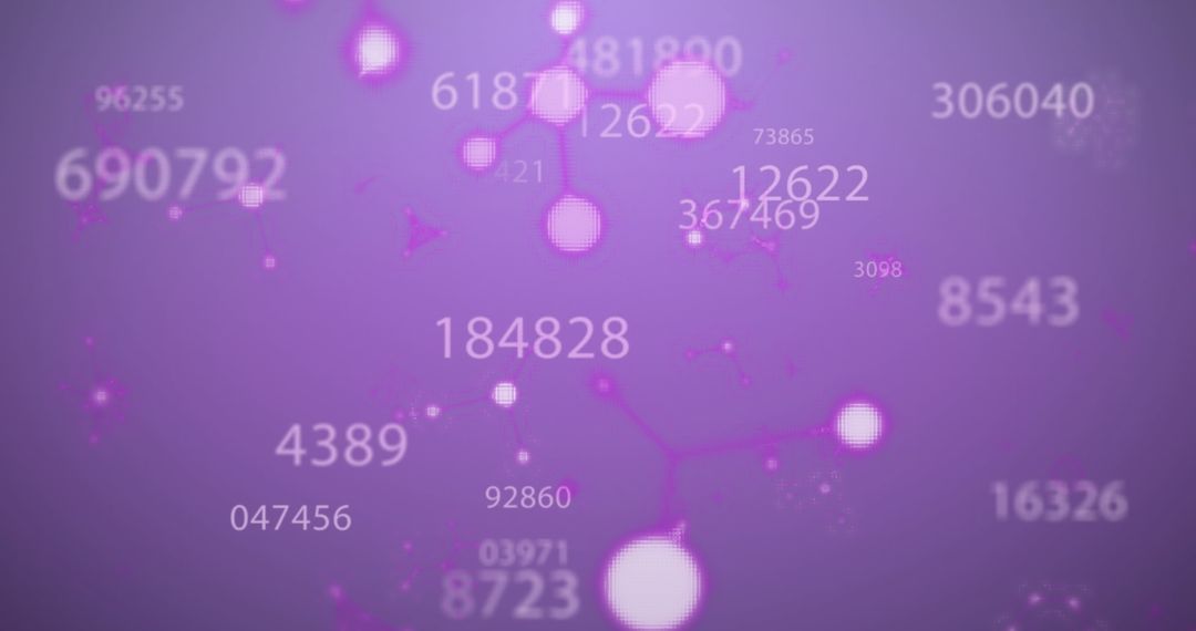 Abstract digital interface with data points