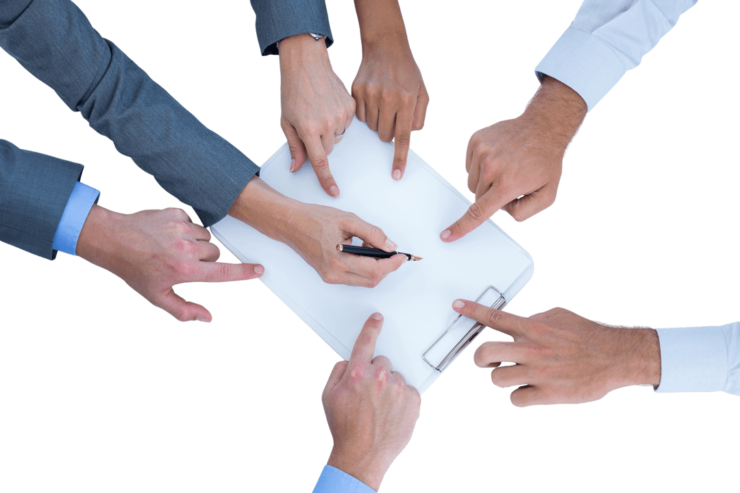 Transparent Collaboration Concept with Business Team at Work