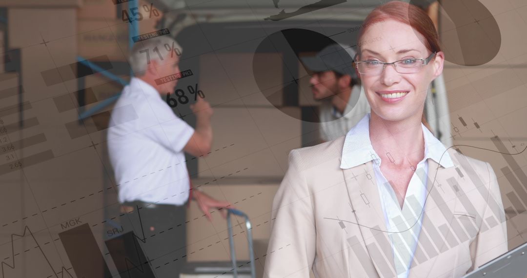 Confident Business Manager Overseeing Warehouse Operations