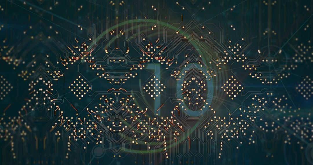 Glowing World Globe with Digital Network Connections