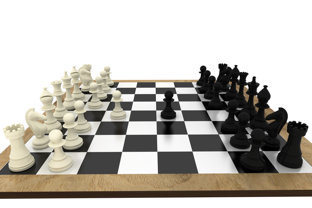 Transparent Chess Board Setup for Strategy and Games Visualization - Download Free Stock Images Pikwizard.com