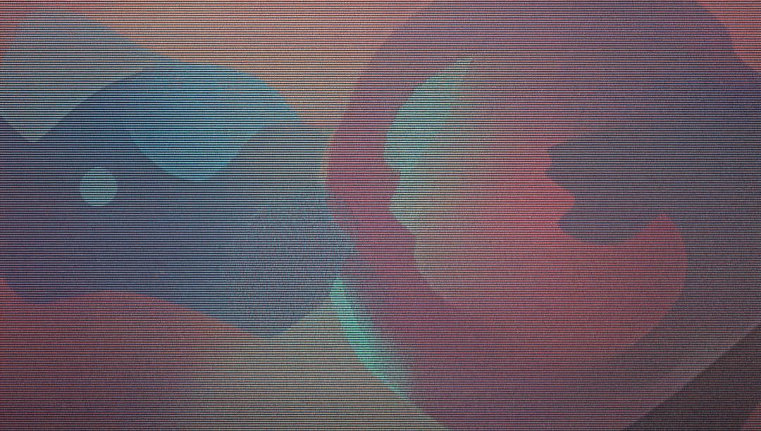 Abstract Fluid Shape with Gradient Texture on Digital Screen