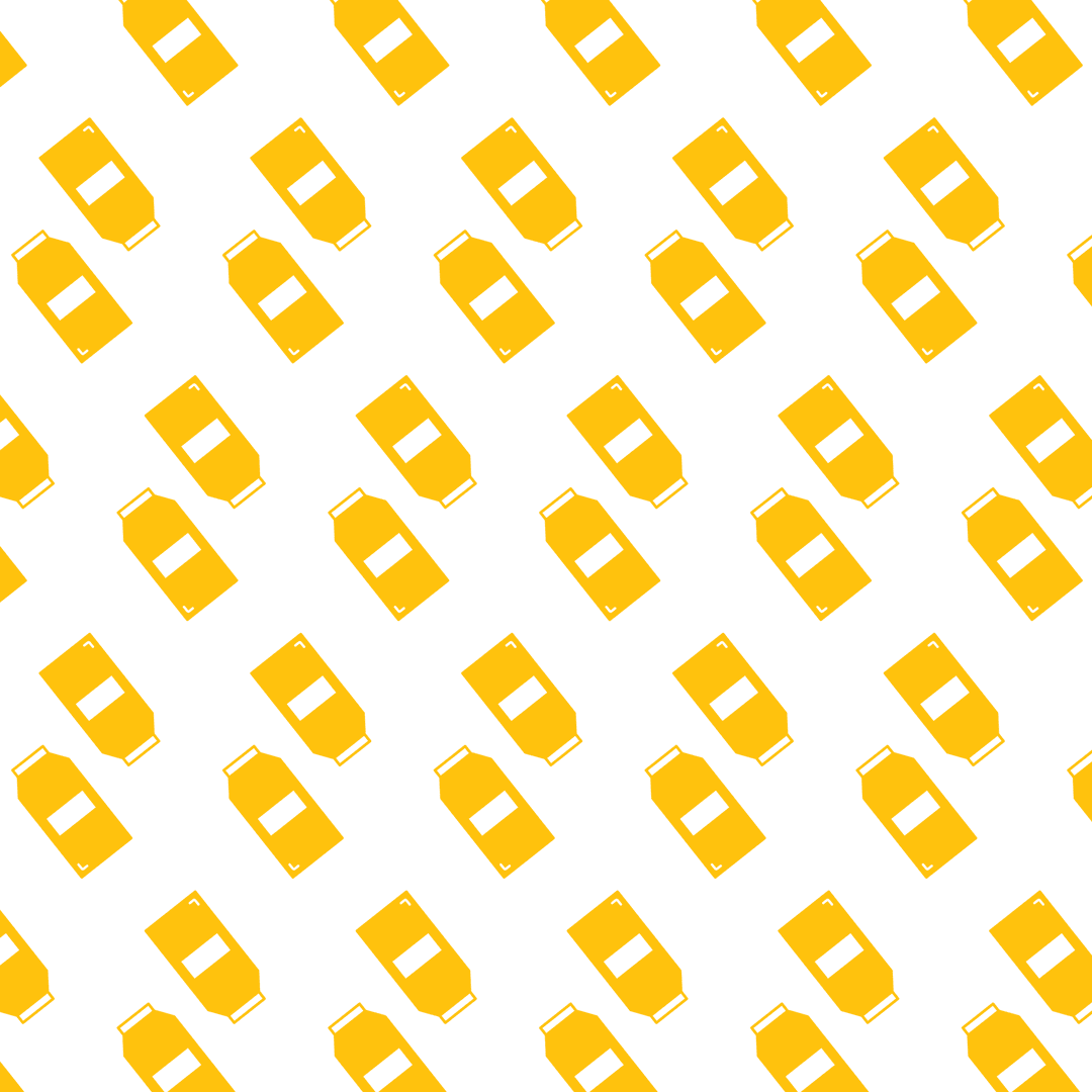 Yellow Bottles Geometric Pattern on Transparent Background