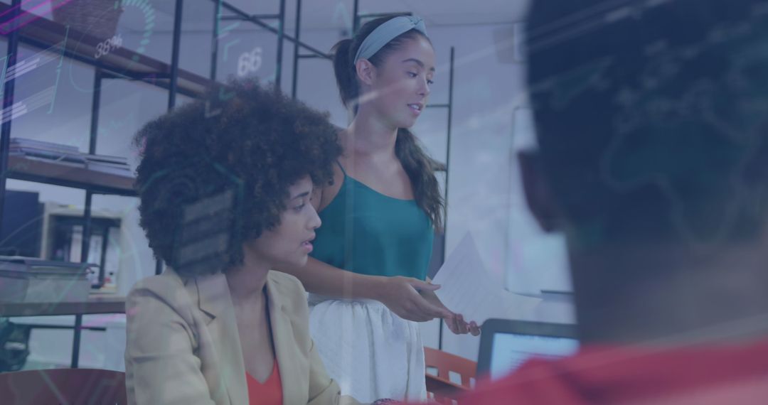 Team Processing Financial Data in Modern Office