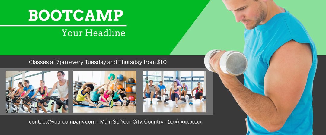 Diverse Group engaging in Energetic Workout Routines for Bright Promises