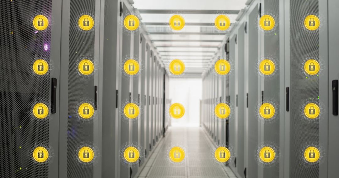 Digital Security in a High-Tech Server Room