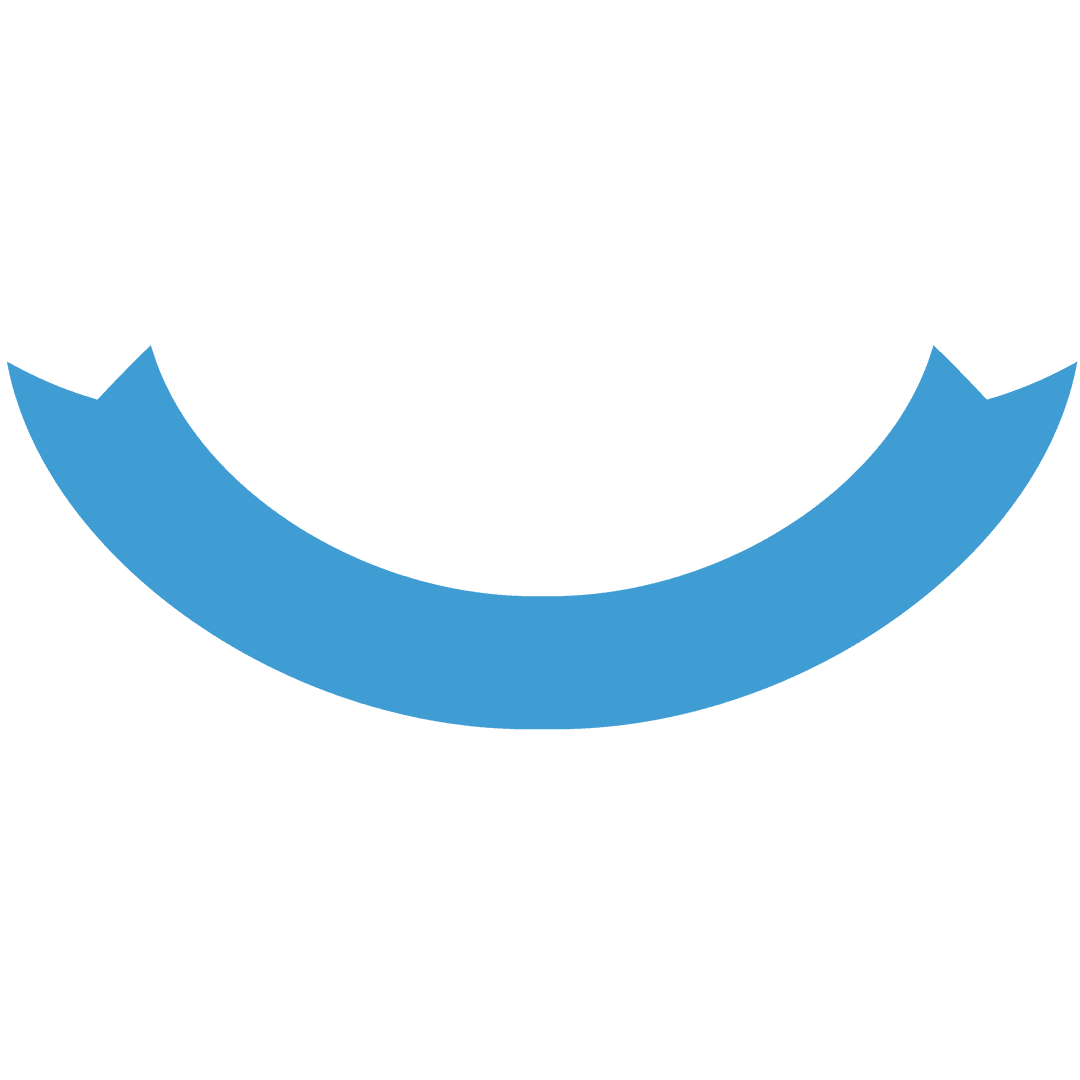 Transparent Blue Badge Banner Design with Copy Space