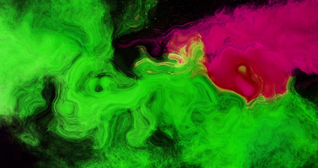 Vibrant Liquid Flow in Abstract Art Composition